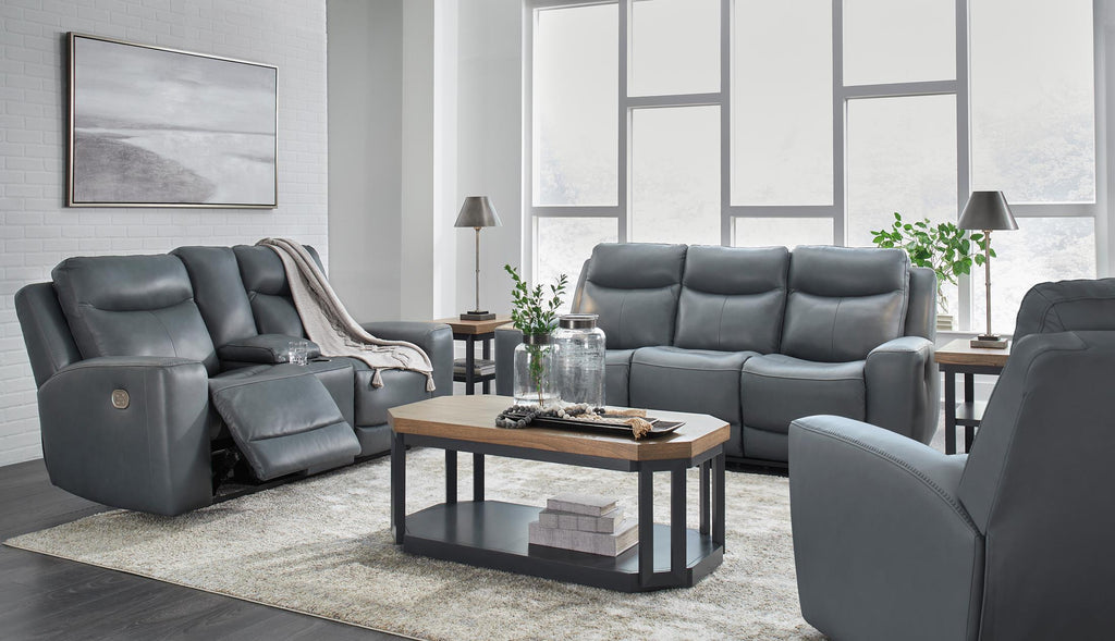 Mindanao Power Reclining Sofa - Steel