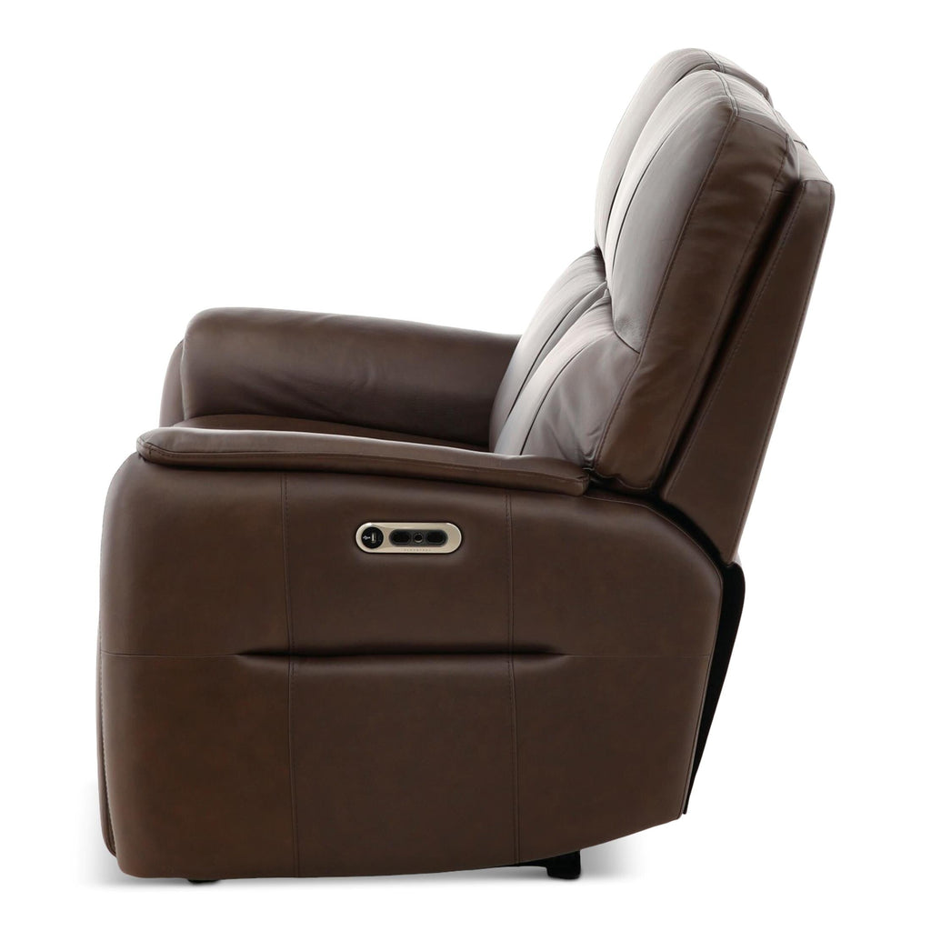 Walker Leather Power Reclining Loveseat - Indoor