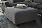 Ambee Oversized Accent Ottoman - Fabric