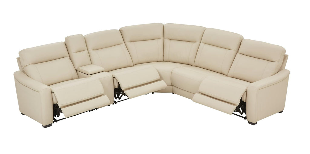 Newport 6-Piece Leather Power Reclining Sectional - Set