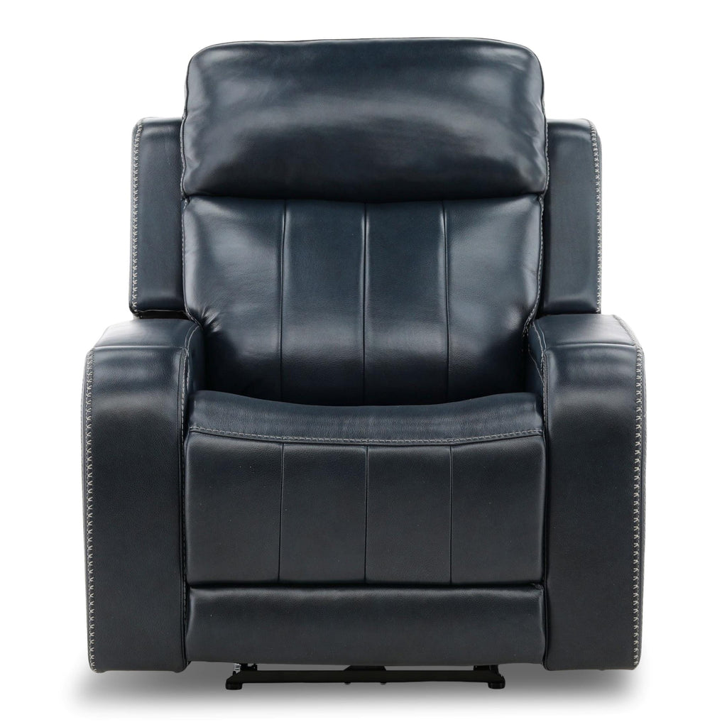 Hampton Leather Home Theater Power Recliner - Reclining