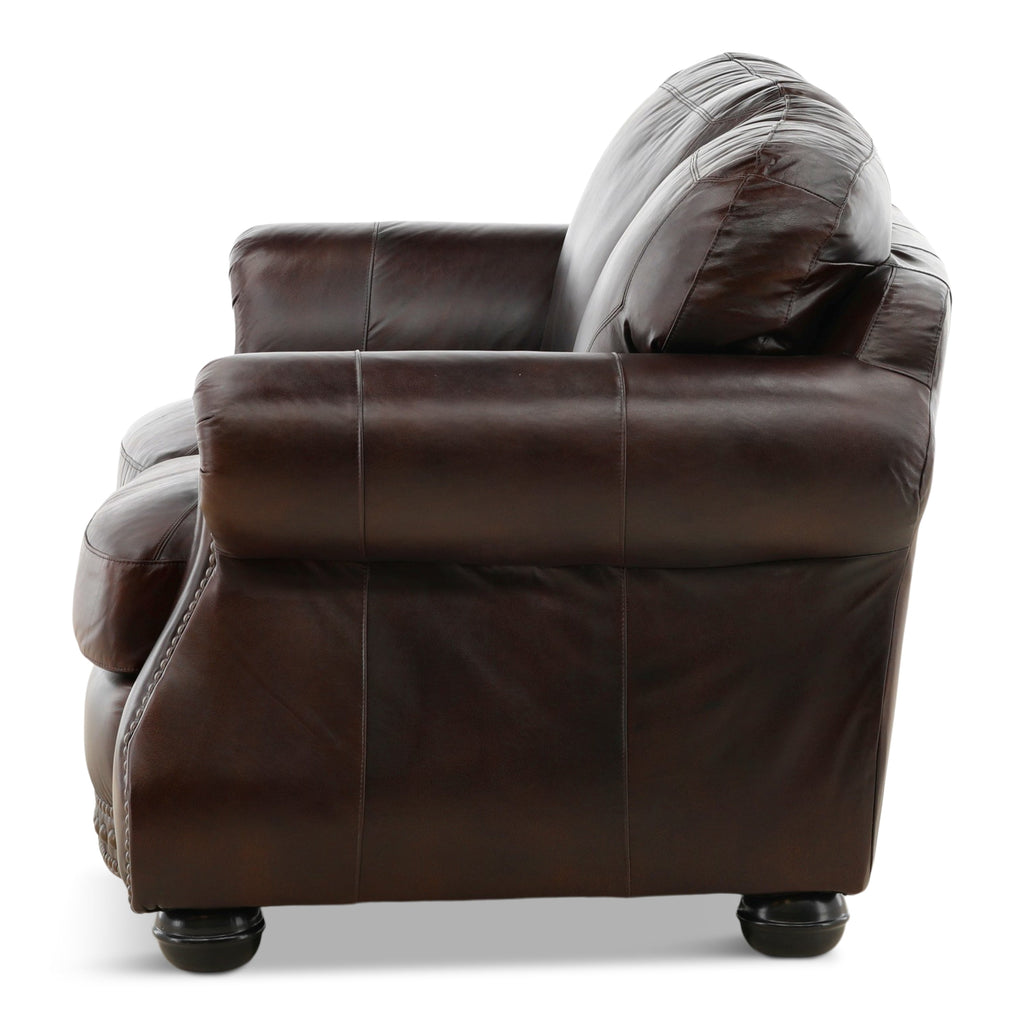 Leonard Leather Loveseat