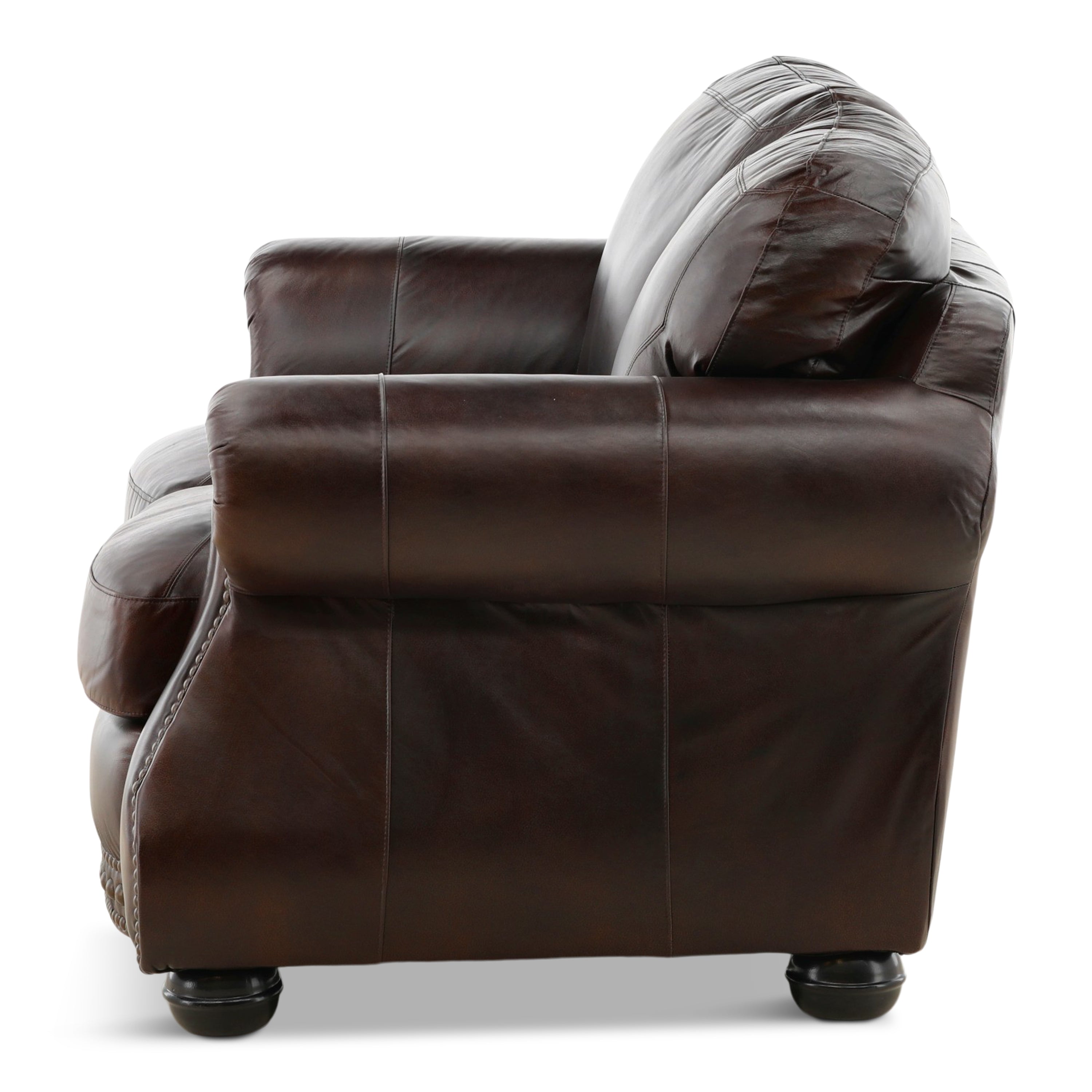 Leonard Leather Loveseat
