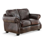 Leonard Leather Loveseat