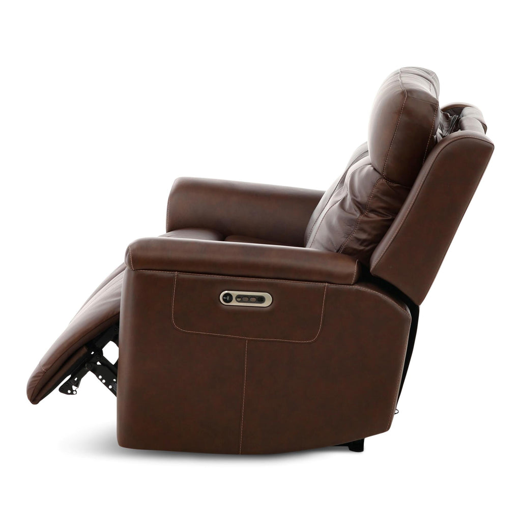 Adrian Leather Power Reclining Loveseat - Indoor