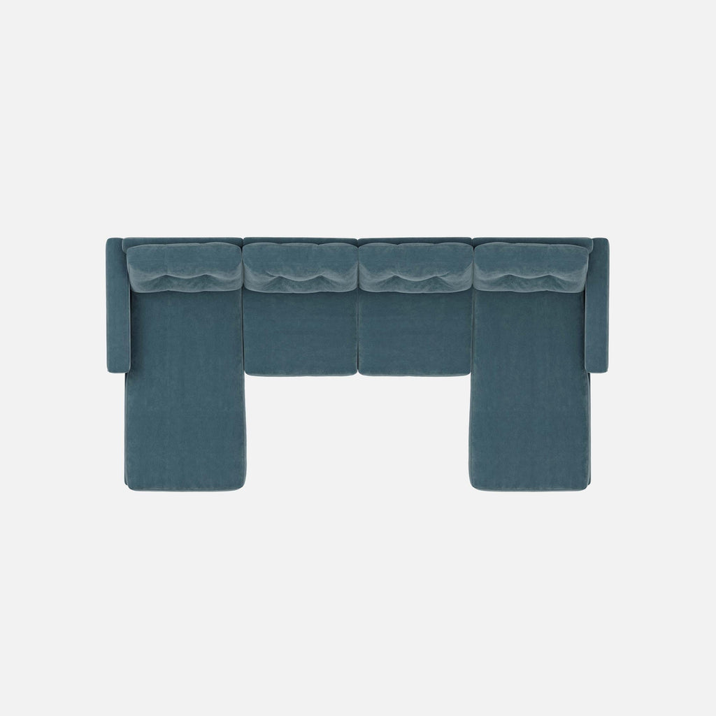 Modular One 4-Piece Sectional with Dual Chaise