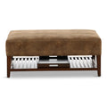 Hastings Large Ottoman with Tray - Fabric