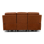 Adrian Leather Power Sofa with Drop Down Table - Dining Table