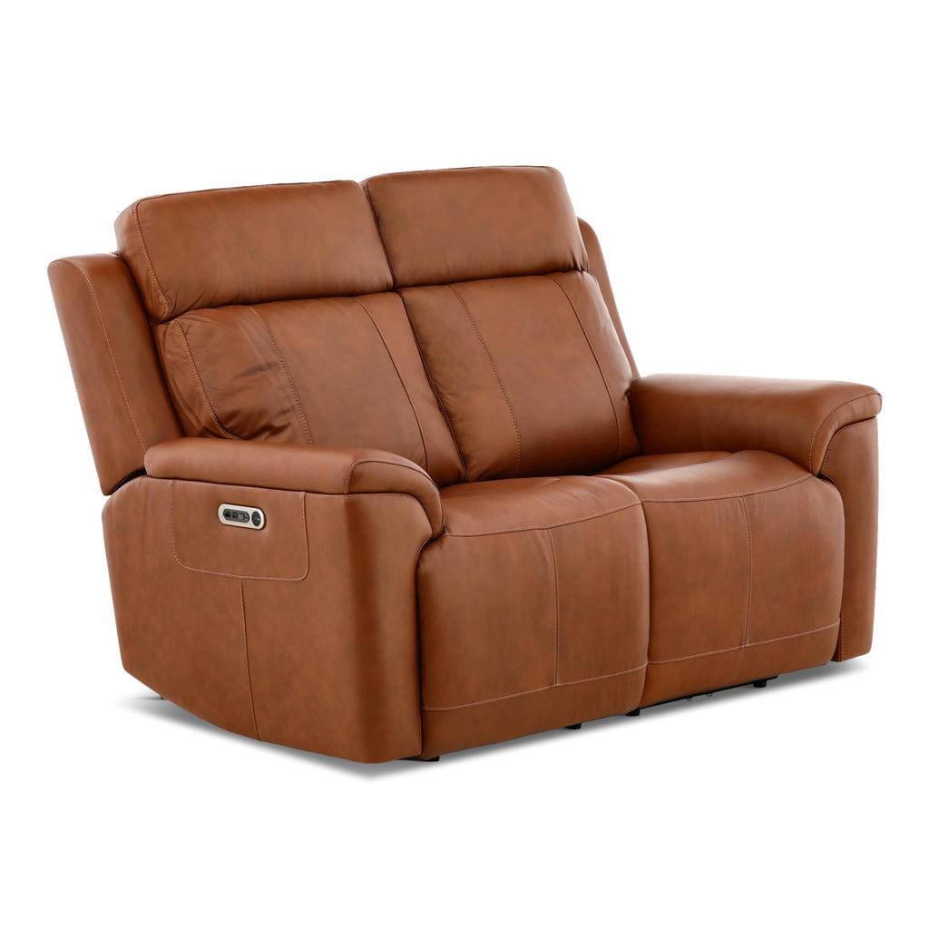 Adrian Leather Power Reclining Loveseat - Indoor