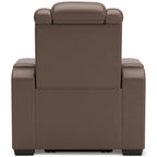 High Impact Leather Power Recliner - Reclining