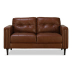 Alaric Leather Loveseat - Indoor