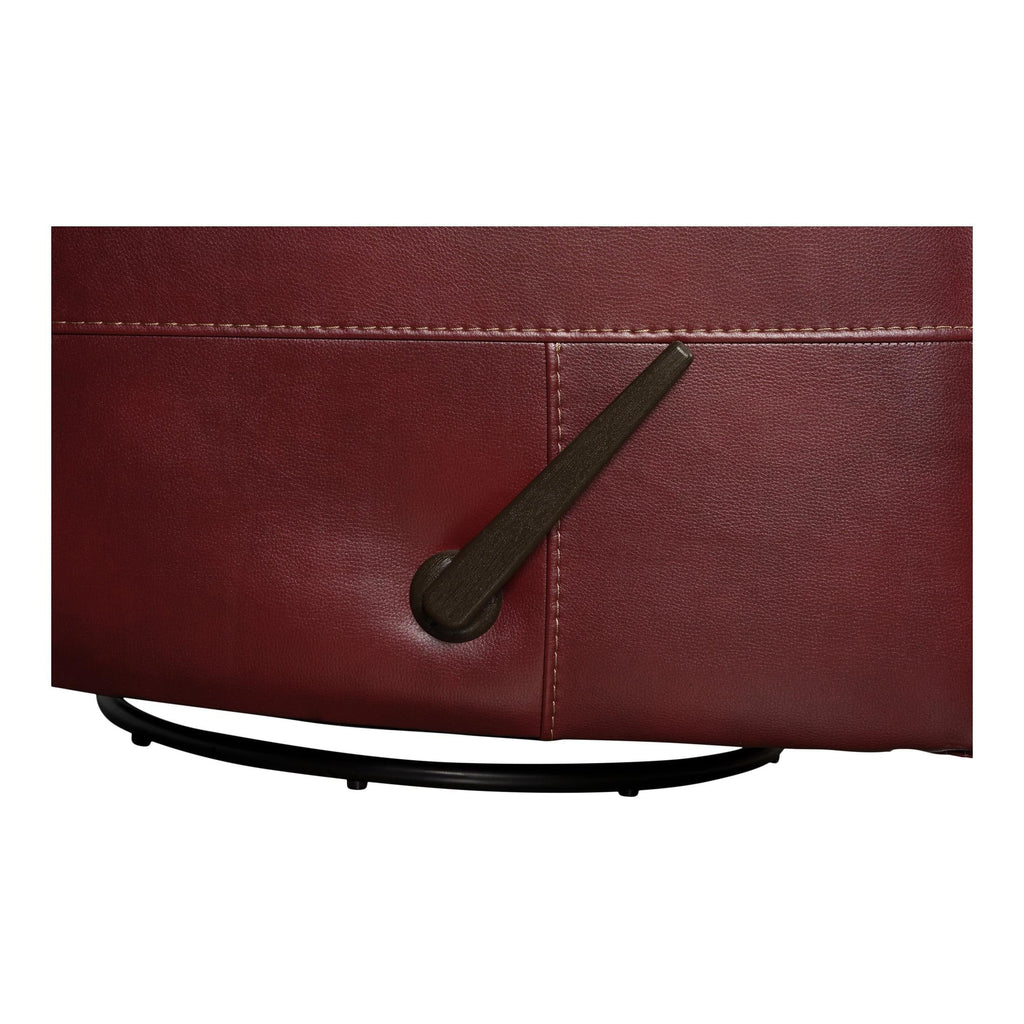 Delia Leather Swivel Glider Rocker Recliner - Power