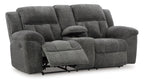 Frohn Reclining Console Loveseat - Fabric