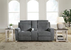 Barnsana Power Reclining Loveseat with Console - Fabric