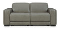 Correze 2-Piece Dual Power Leather Reclining Modular Loveseat - Set