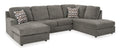O'Phannon 2-Piece Right-Facing Sectional with Chaise - Putty
