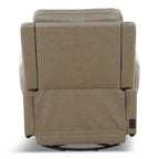 Manning Leather Power Swivel Glider with Zero Gravity