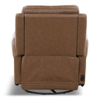 Manning Leather Power Swivel Glider with Zero Gravity