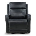 Manning Leather Power Swivel Glider with Zero Gravity
