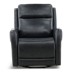 Manning Leather Power Swivel Glider with Zero Gravity