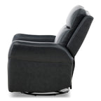 Manning Leather Power Swivel Glider with Zero Gravity