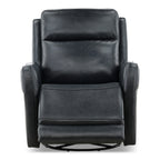 Manning Leather Power Swivel Glider with Zero Gravity