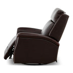 Eddystone Leather Power Swivel Glider Recliner with ZeroGravity - Reclining