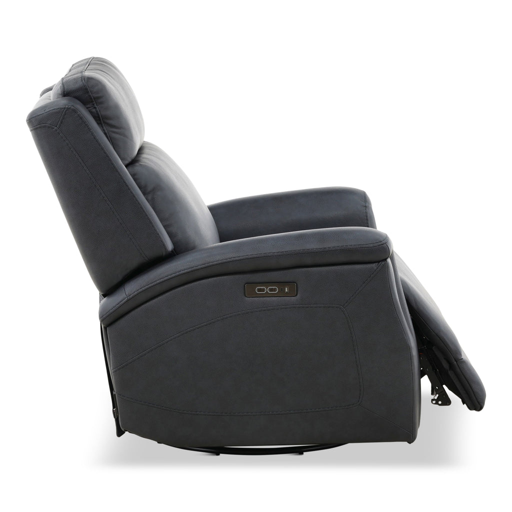 Eddystone Leather Power Swivel Glider - Decor
