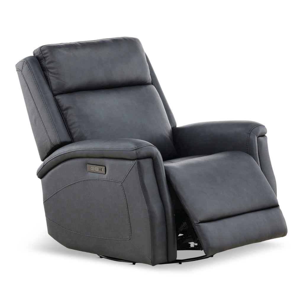 Eddystone Leather Power Swivel Glider - Decor