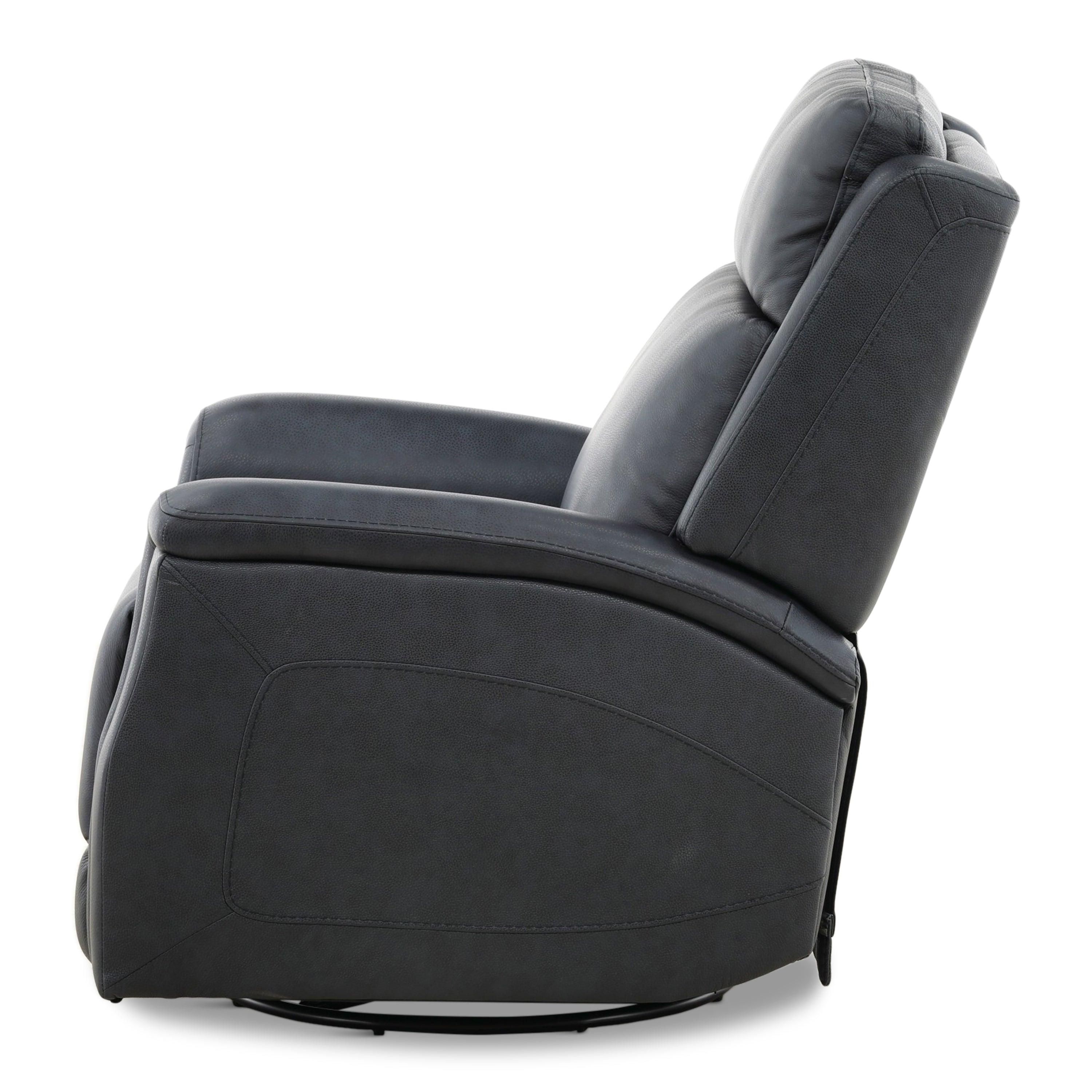 Eddystone Leather Power Swivel Glider - Decor
