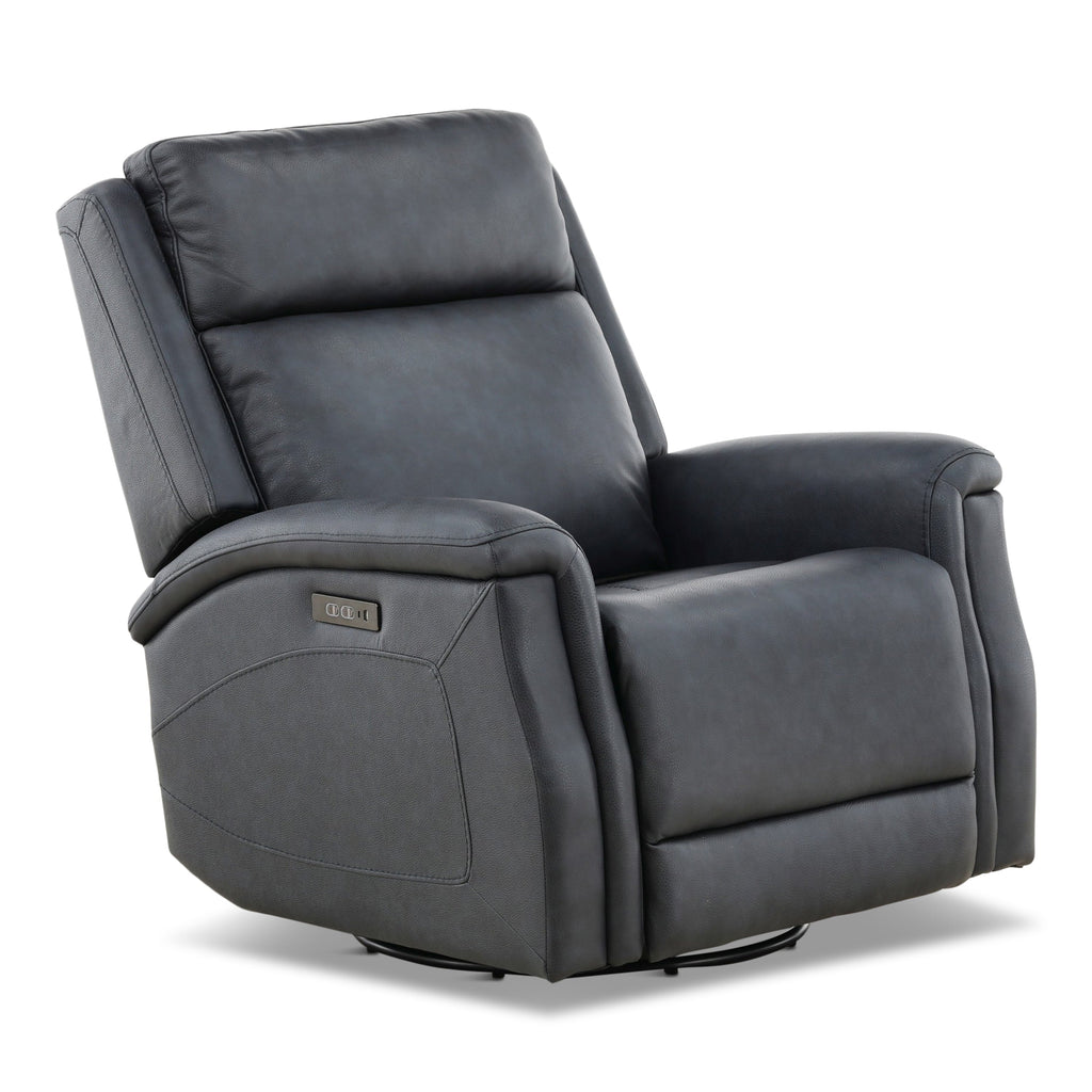 Eddystone Leather Power Swivel Glider - Decor