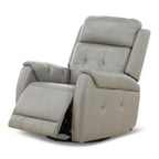 Fairview Leather Power Swivel Glider - Decor