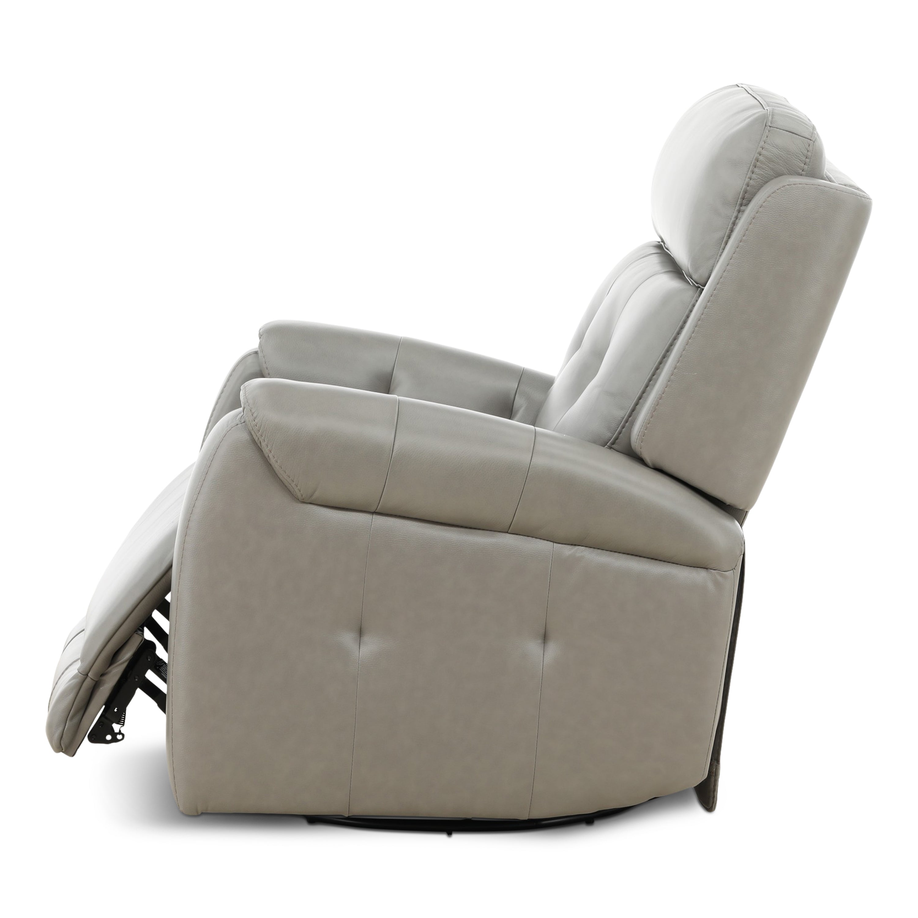 Fairview Leather Power Swivel Glider - Decor