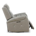 Fairview Leather Power Swivel Glider - Decor