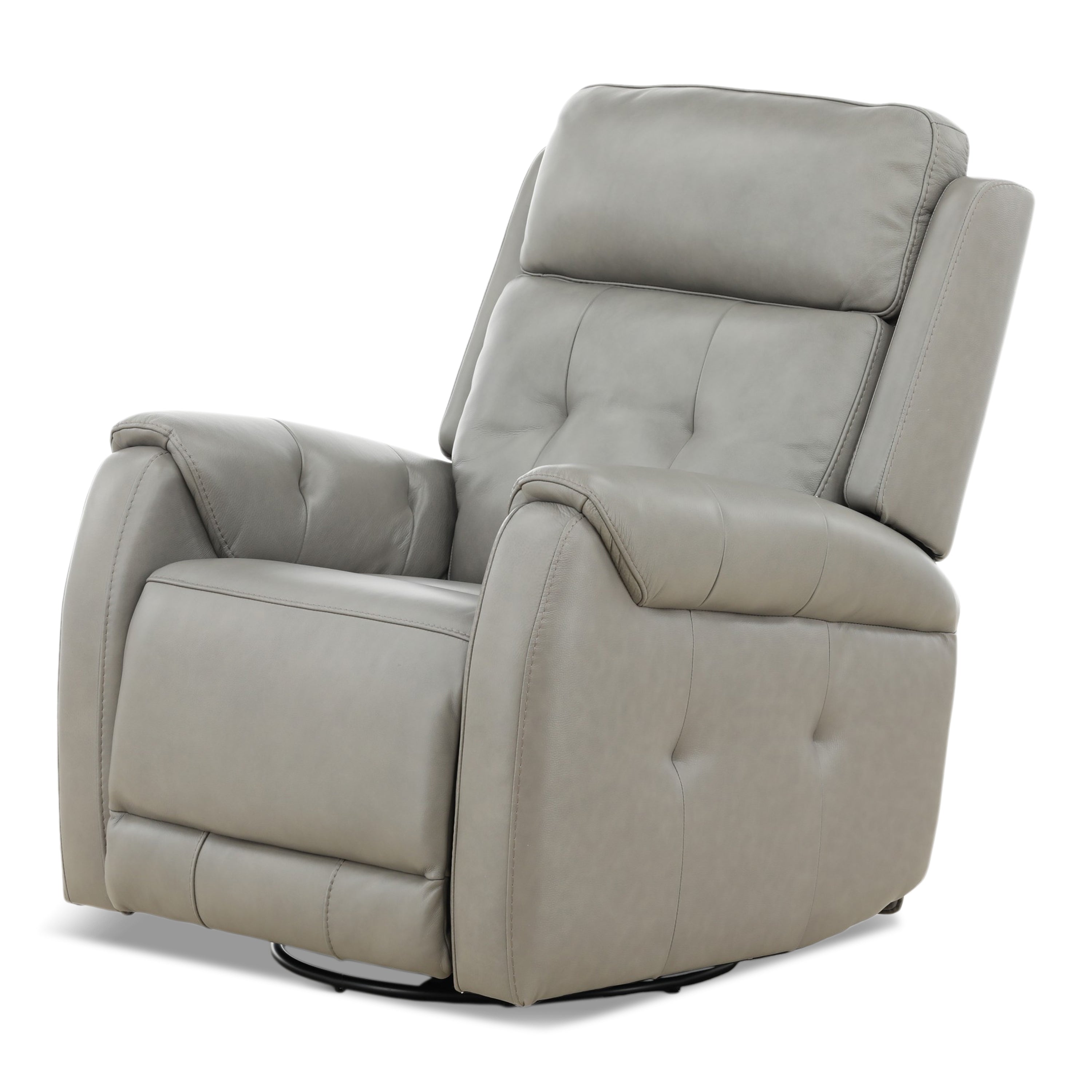 Fairview Leather Power Swivel Glider - Decor