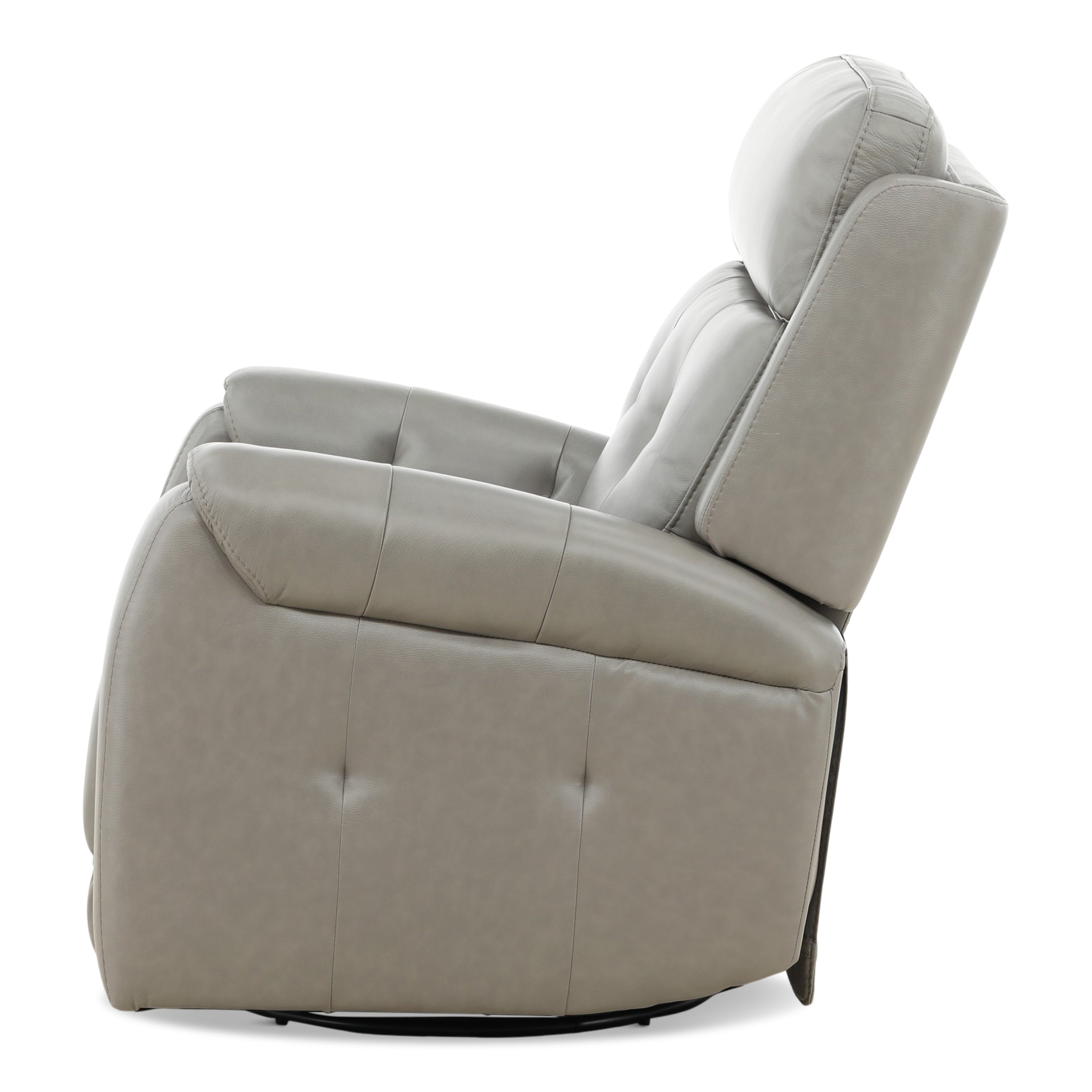 Fairview Leather Power Swivel Glider - Decor