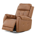 Fairview Leather Power Swivel Glider - Decor