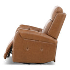 Fairview Leather Power Swivel Glider - Decor