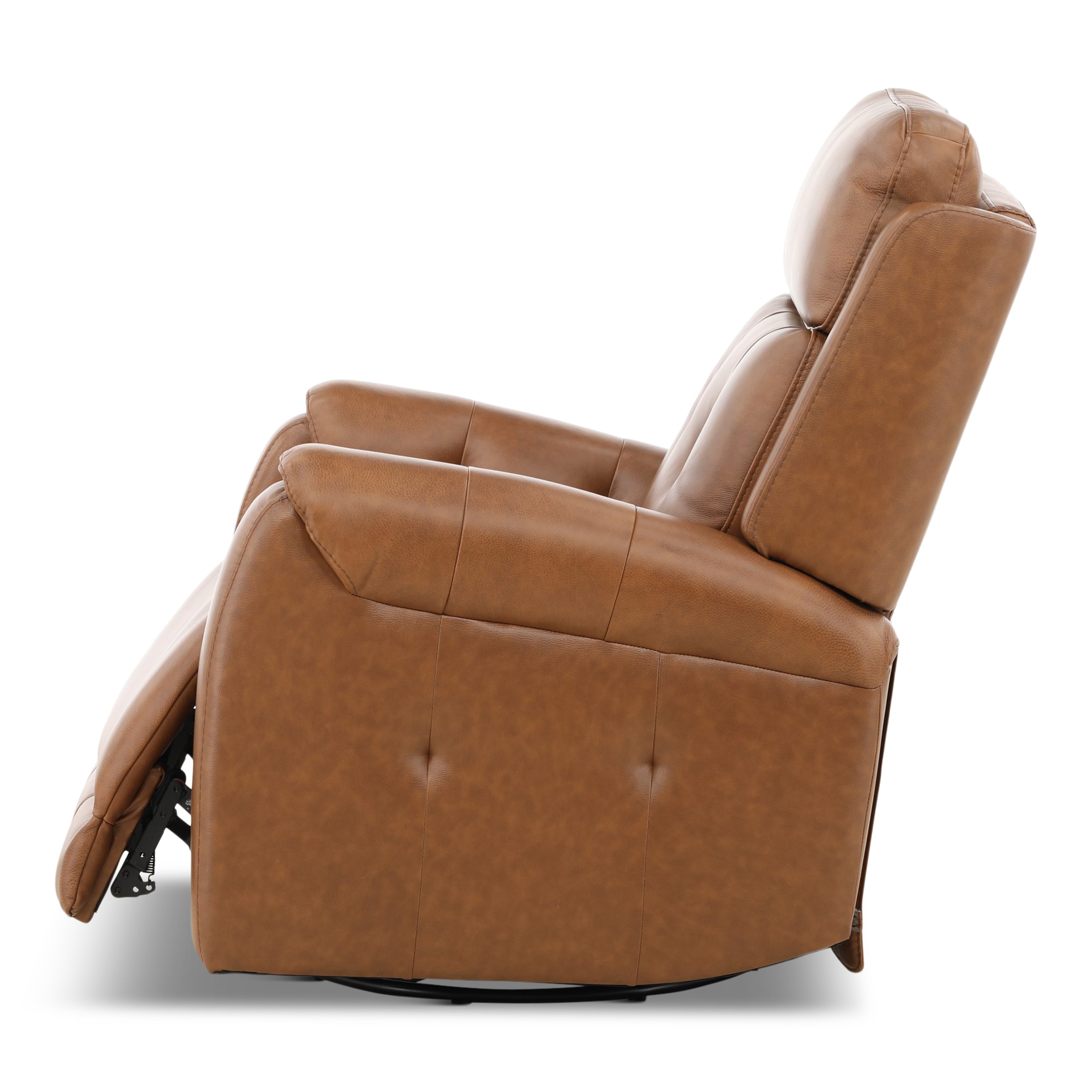 Fairview Leather Power Swivel Glider - Decor