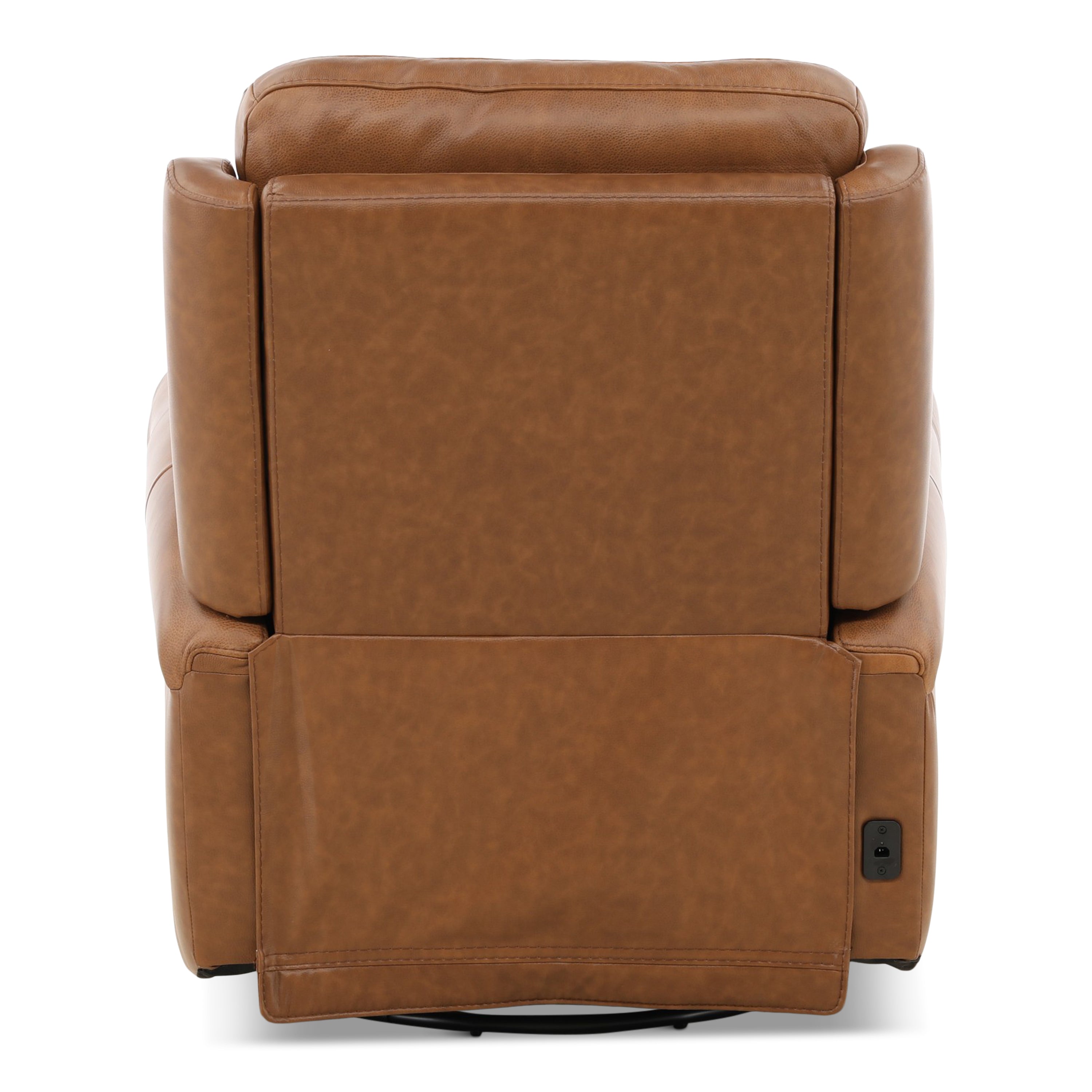 Fairview Leather Power Swivel Glider - Decor