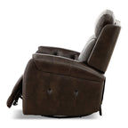 Fairview Leather Power Swivel Glider - Decor