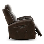 Fairview Leather Power Swivel Glider - Decor