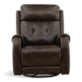 Fairview Leather Power Swivel Glider - Decor
