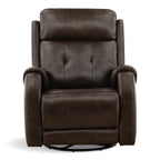 Fairview Leather Power Swivel Glider - Decor