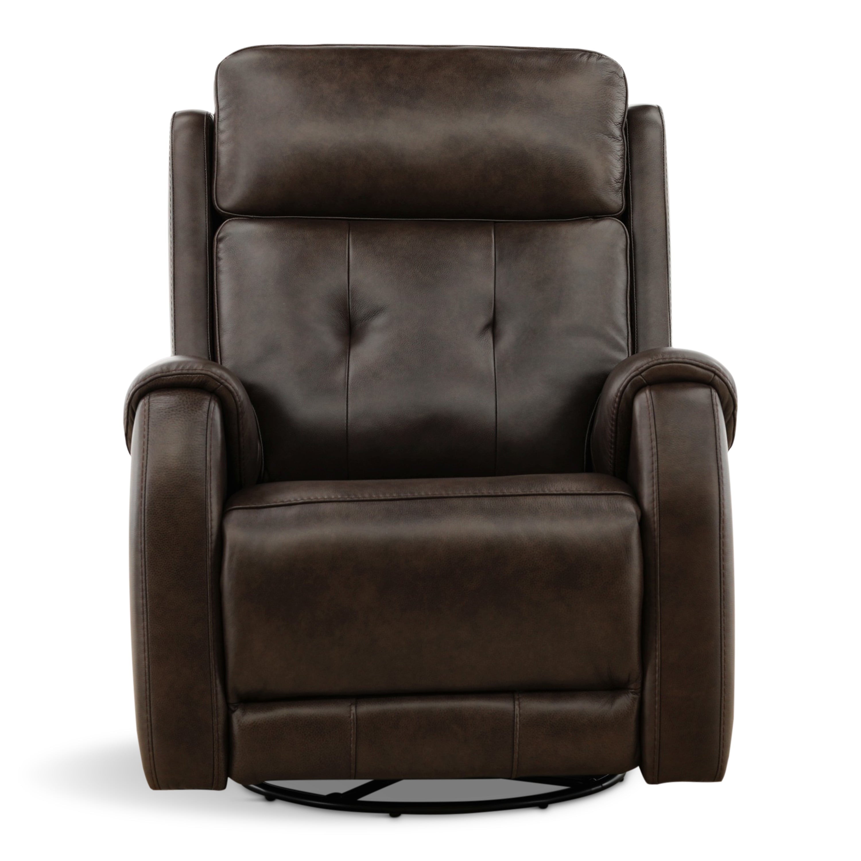 Fairview Leather Power Swivel Glider - Decor