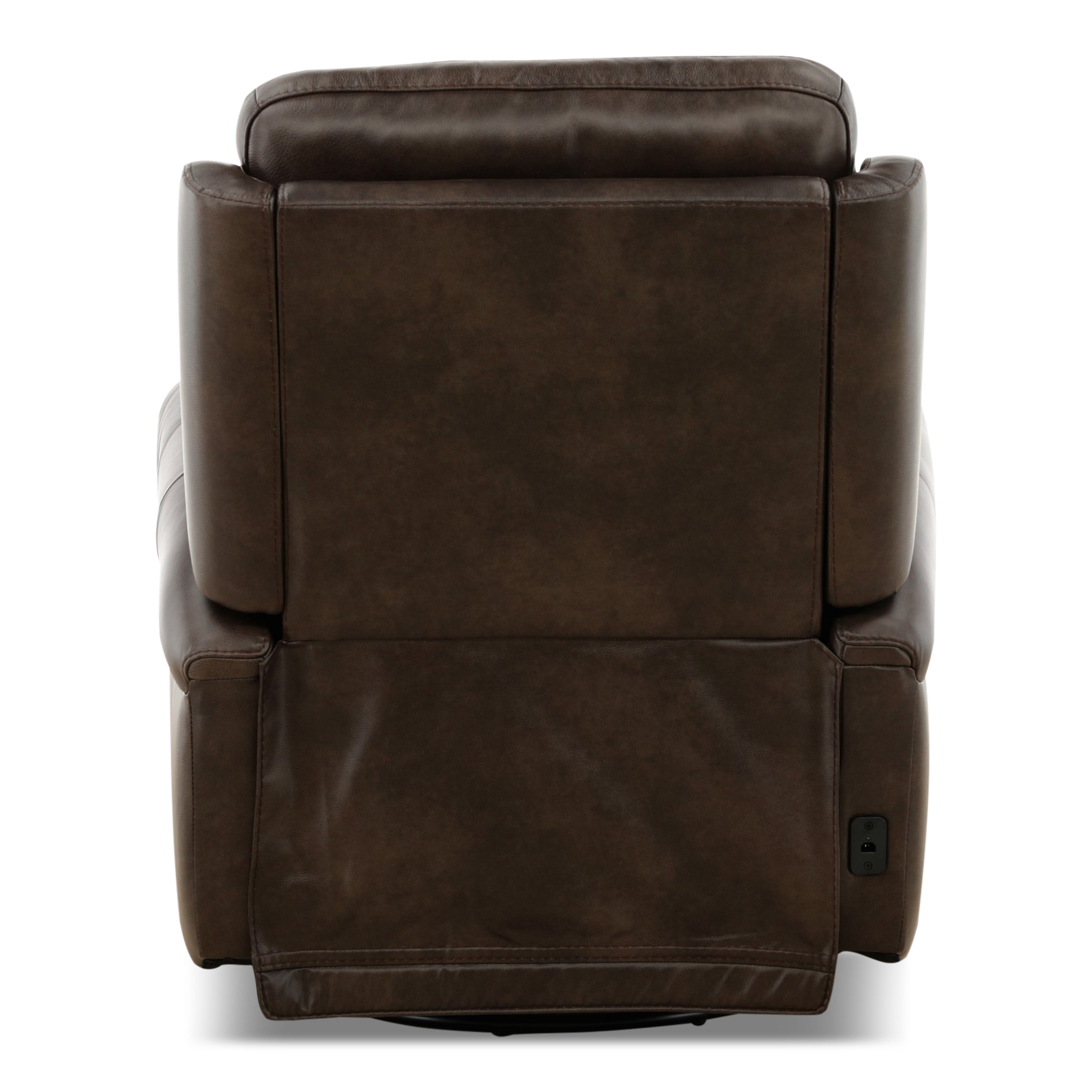 Fairview Leather Power Swivel Glider - Decor