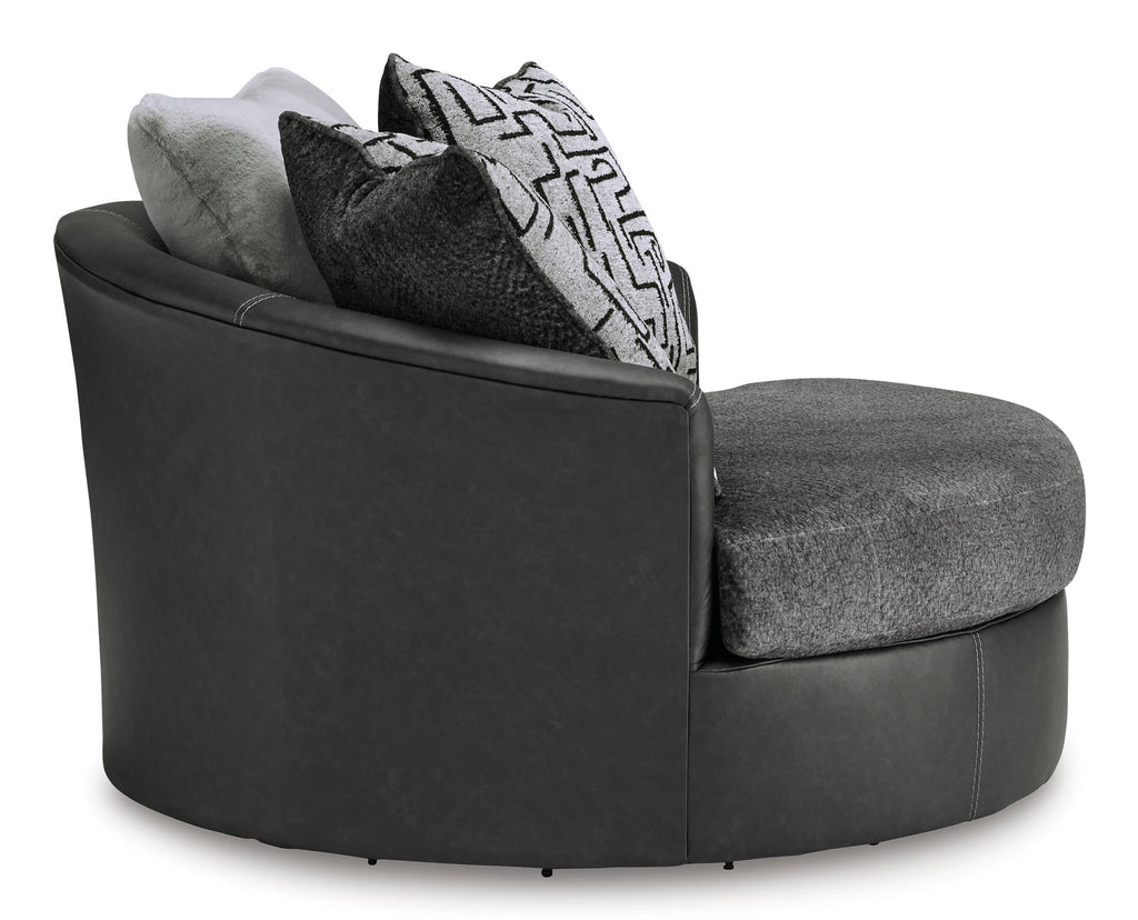 Brixley Pier Oversized Swivel Accent Chair - Fabric