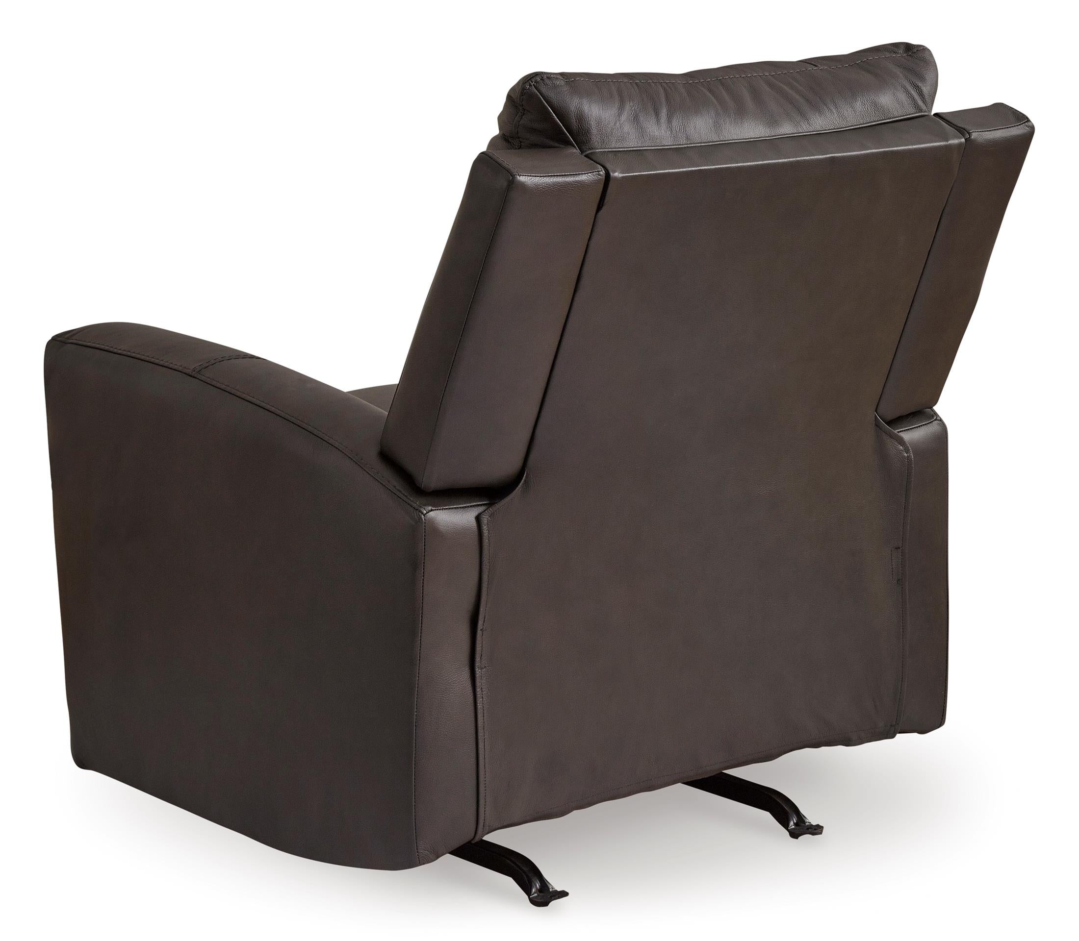 Boxmere Leather Power Rocker Recliner - Fabric
