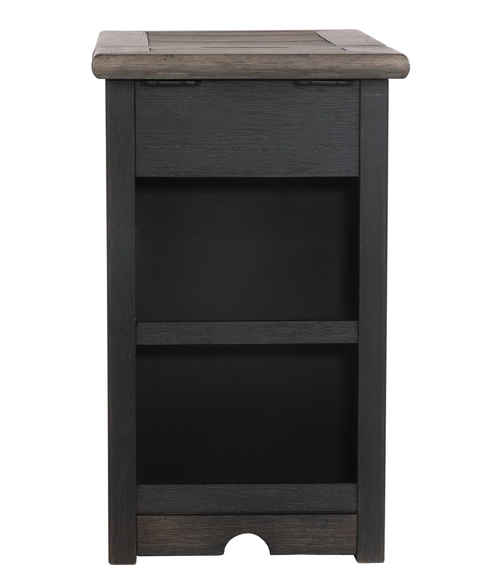 Tyler Creek Chairside End Table with USB Ports and Outlets - Indoor
