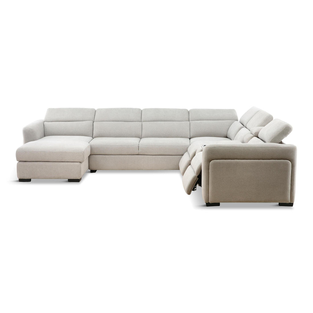 Tuscany 6-Piece Power Reclining Sleeper Sectional with Chaise